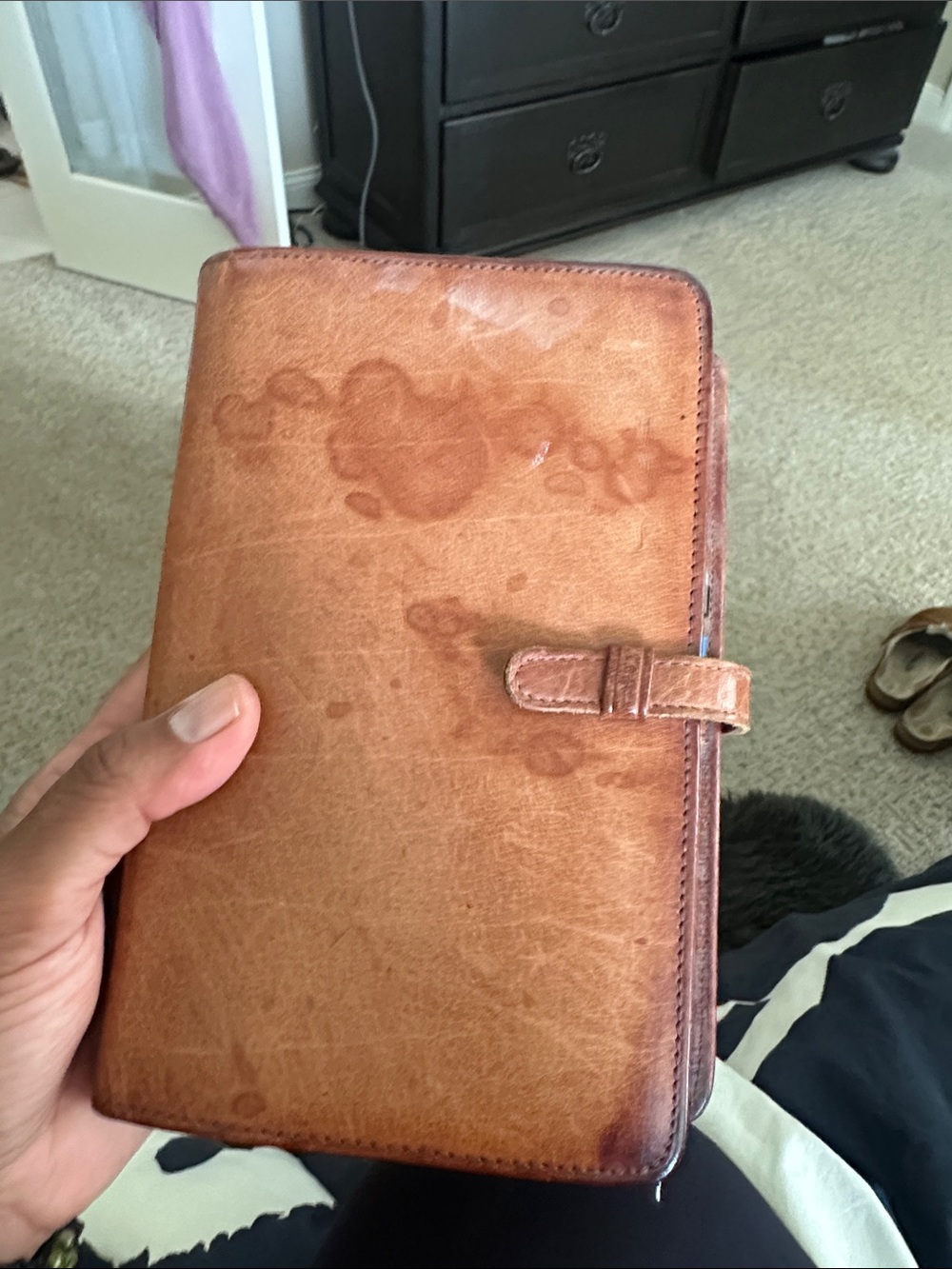 Coach Brown Leather Planner with Pen Loop - Picture 2 of 3